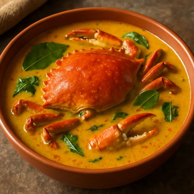 Gaeng Kati Poo (Südthailändisches Kokos-Krabben-Curry)
