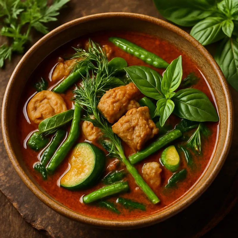Gaeng Khae Doggy Herb Curry (Nordthailändisches würziges Kräutercurry)