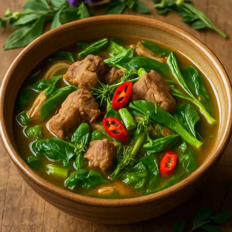 Gaeng Om (Nordisaanischer Kräutereintopf)