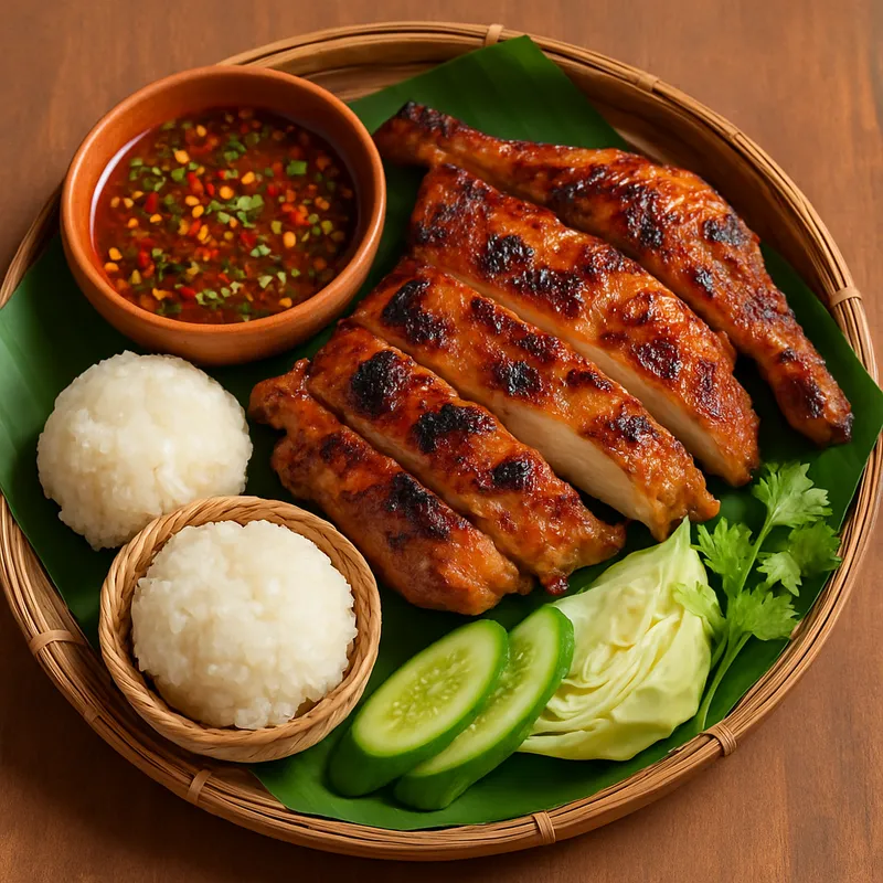 Gai Baan Yang (Gegrilltes Dorfhuhn)