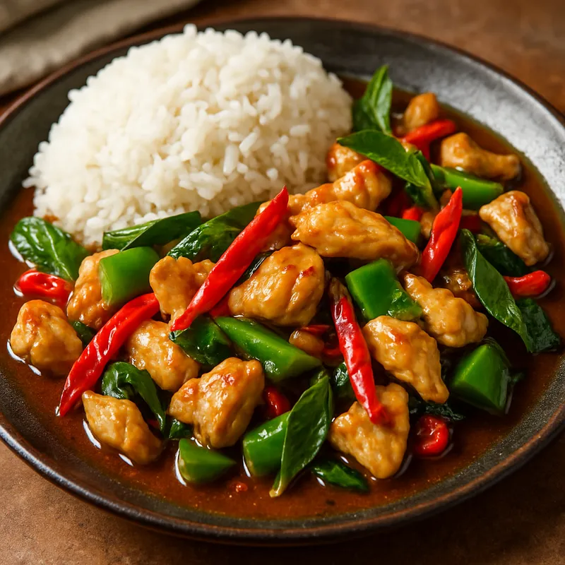 Gai Pad Prik (Hähnchen mit Chili)