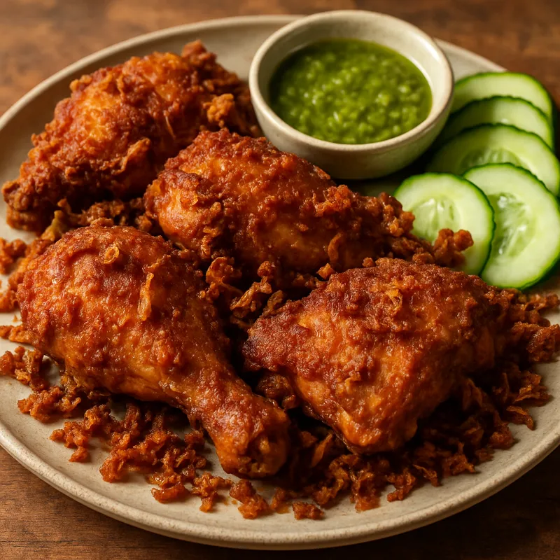 Gai Tod Hat Yai (Südthailändisches Frittiertes Hähnchen)