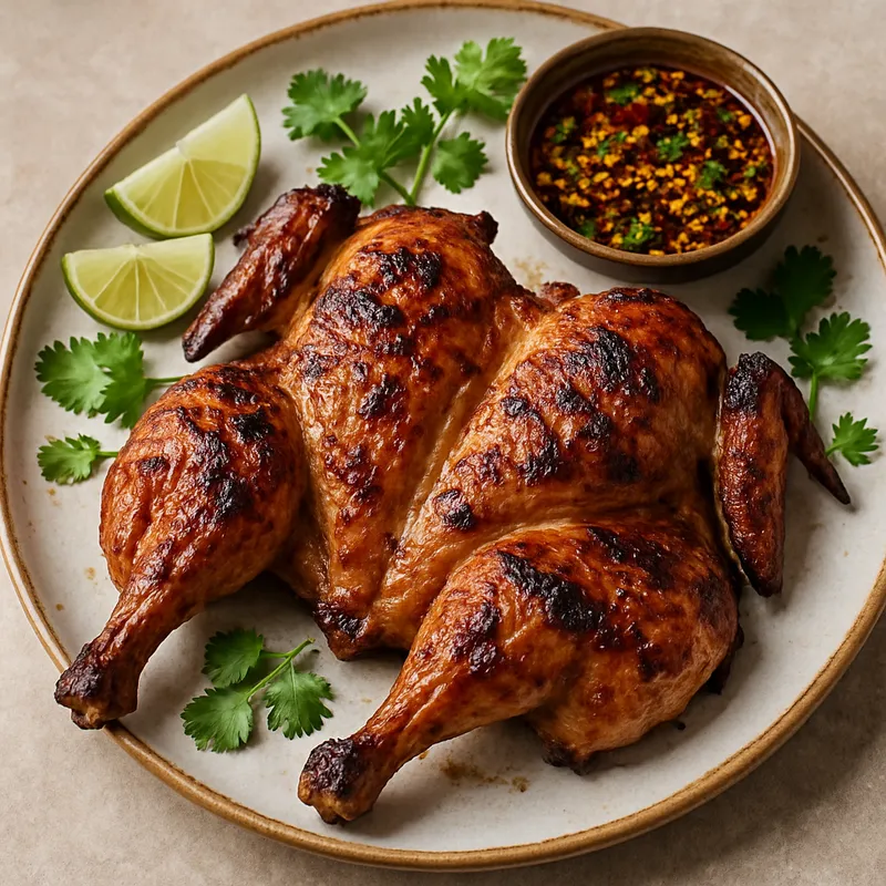 Gai Yang (Gegrilltes ganzes Hähnchen)
