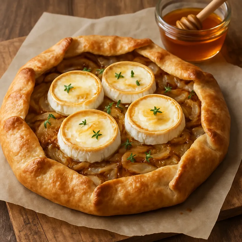 Galette mit Ziegenkäse und Honig