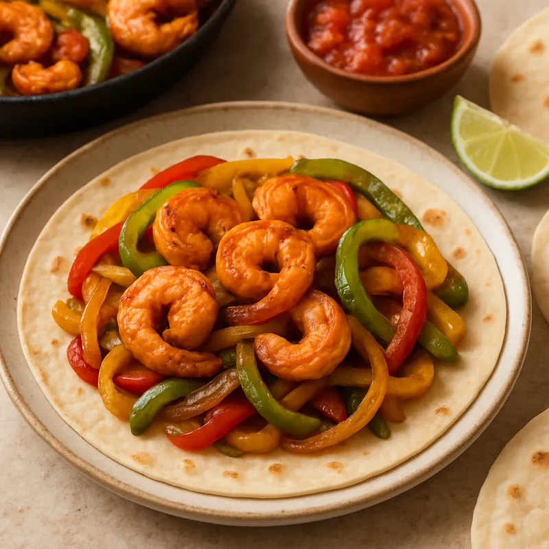 Garnelen-Fajitas