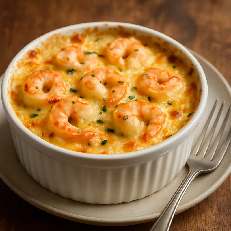 Garnelen-Gratin