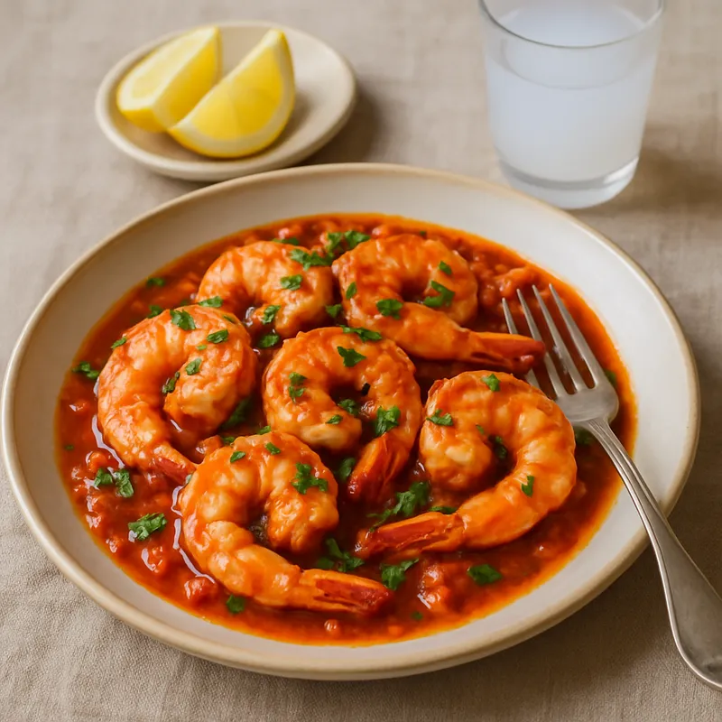 Garnelen mit Ouzo (Garides Me Ouzo)
