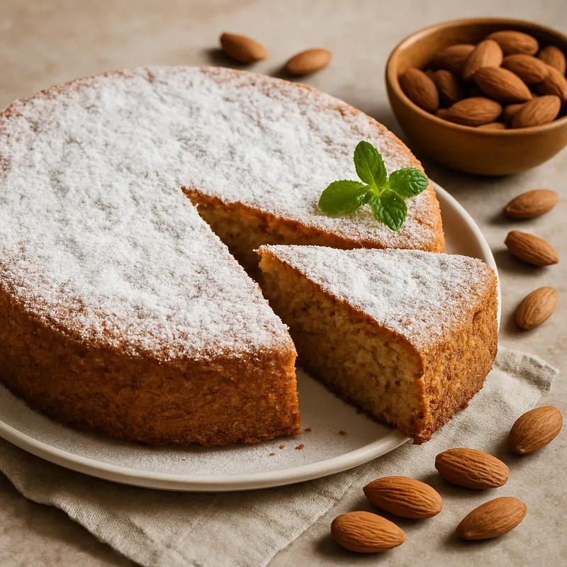Gato De Almendra Mallorca (Mallorcanischer Mandelkuchen)
