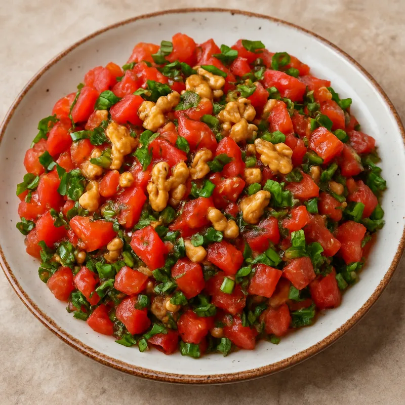 Gavurdagi Salat (Walnuss-Tomaten-Salat aus Gaziantep)