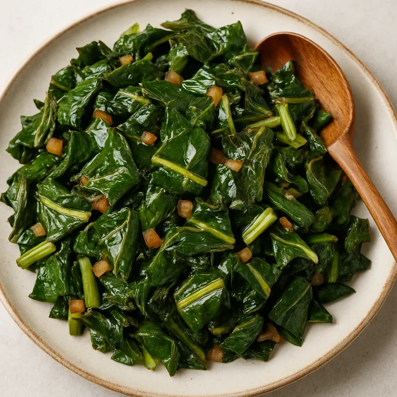 Gebratene Collard Greens