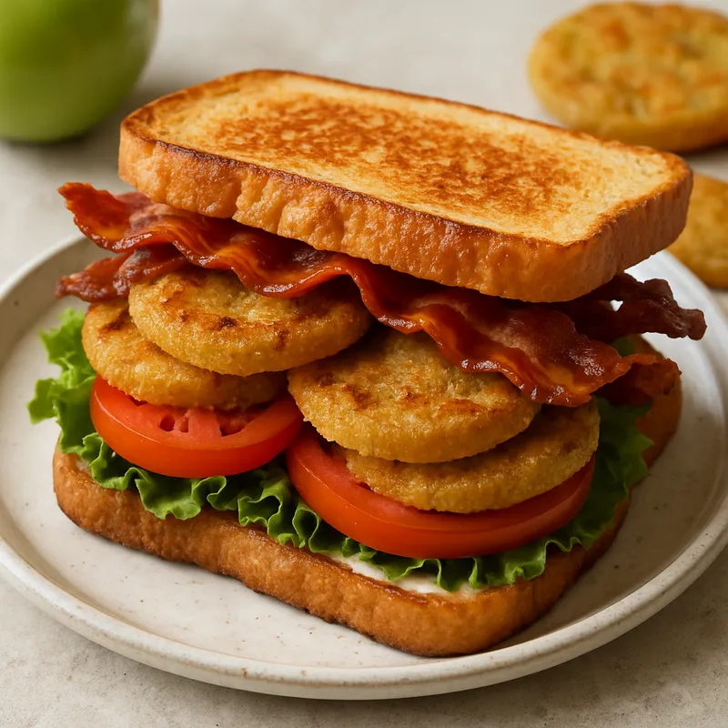 Gebratene grüne Tomaten BLT