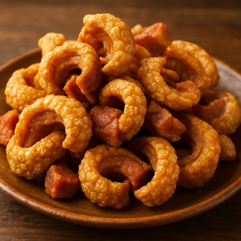 Gebratene Schweineschwarten (Chicharrón De Cerdo Frito)