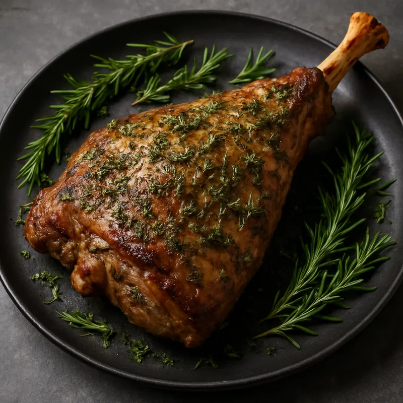 Gebratene Ziegenkeuле mit Kräutern