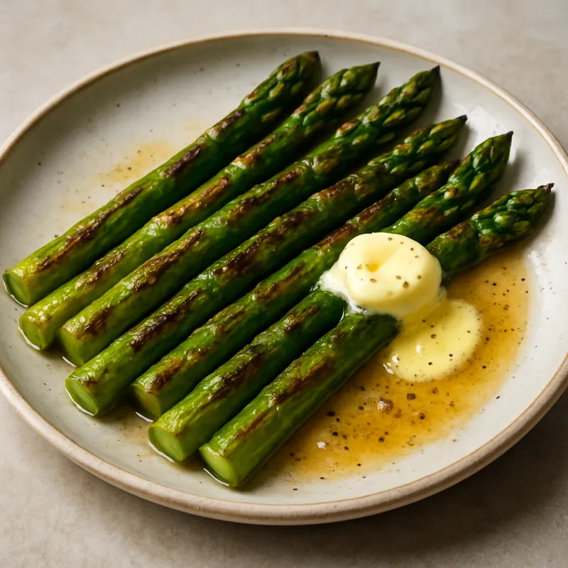 Gebratener Spargel mit Butter