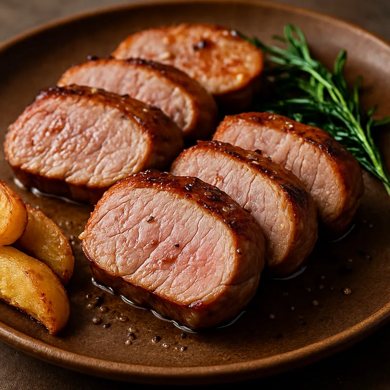 Gebratenes iberisches Schweinefilet