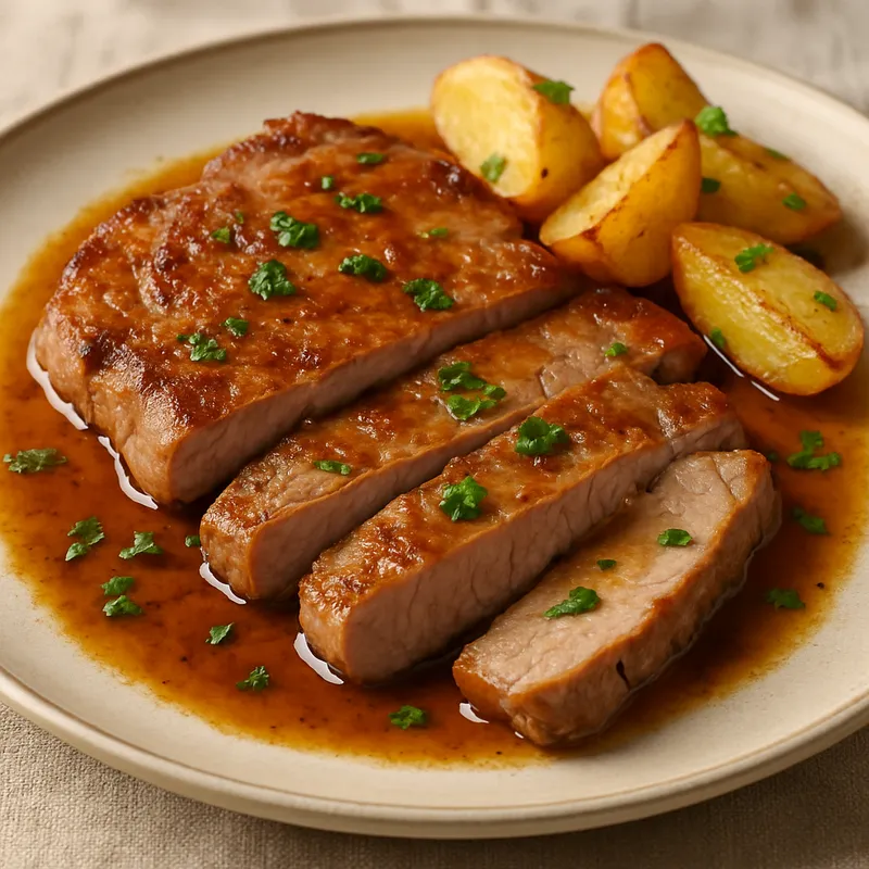 Gebratenes Kalbfleisch