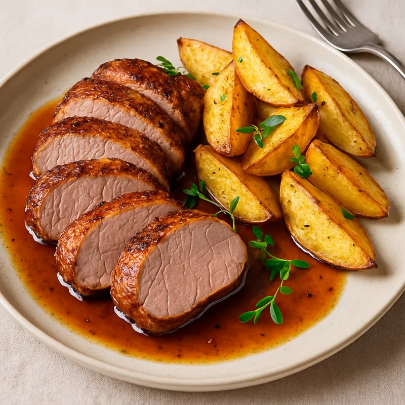Gebratenes Schweinefilet