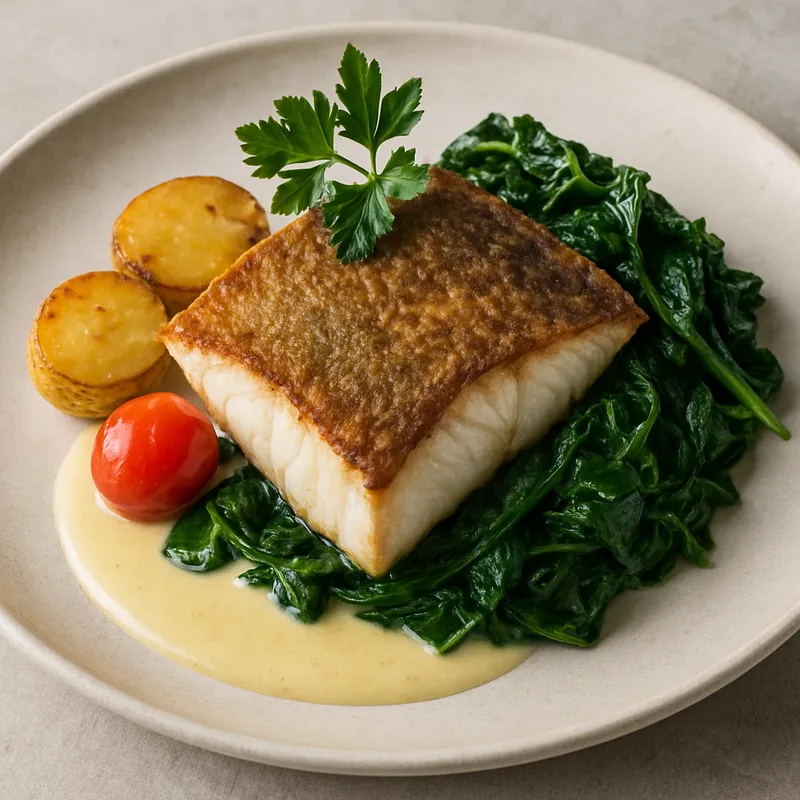 Gebratenes Steinbuttfilet