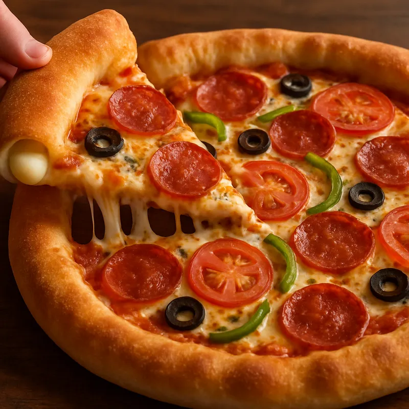 Gefüllte Kruste Pizza