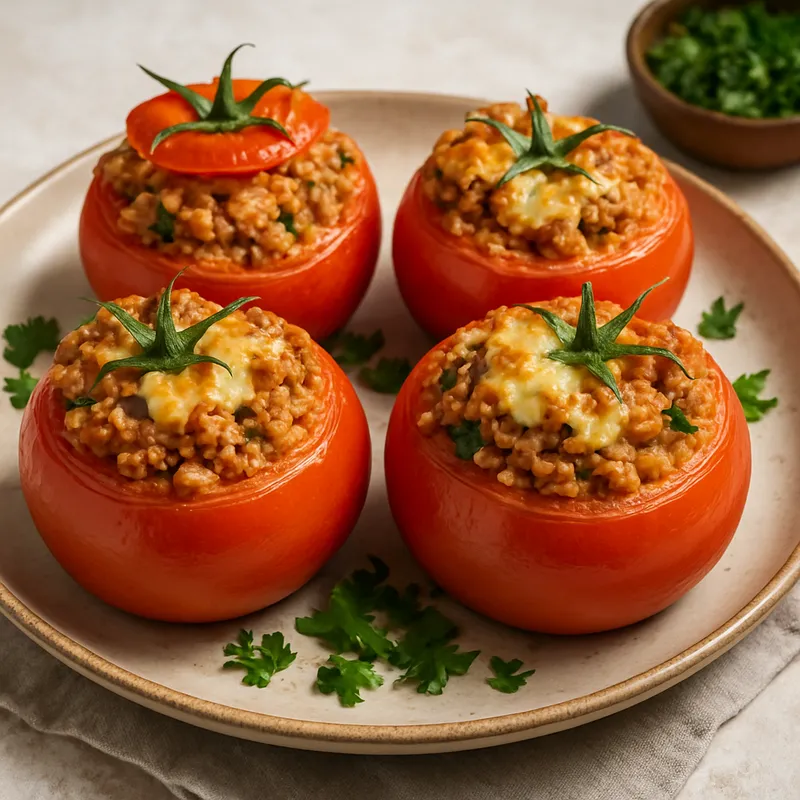 Gefüllte Tomaten (Tomates Rellenos)
