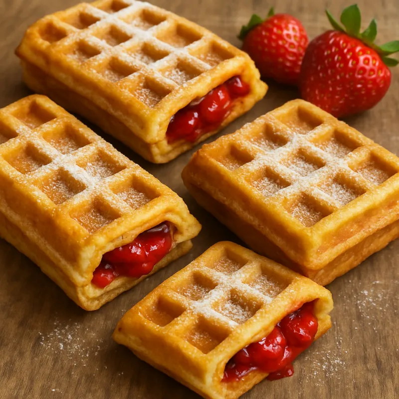 Gefüllte Waffeln
