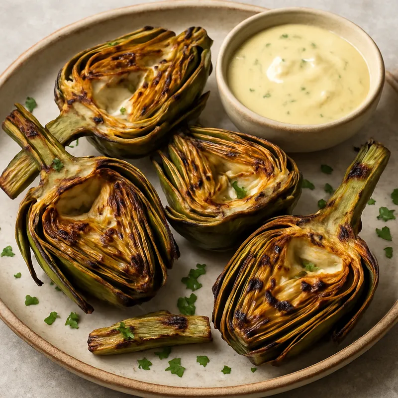 Gegrillte Artischocken