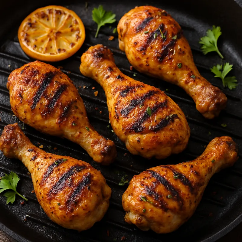 Gegrillte Hähnchenkeulen