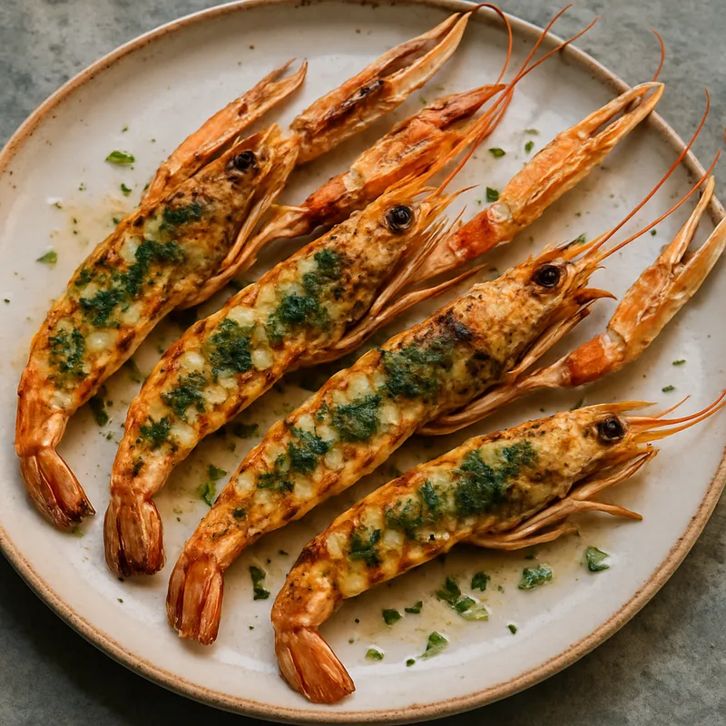 Gegrillte Kaisergranate (Cigalas a la Plancha)