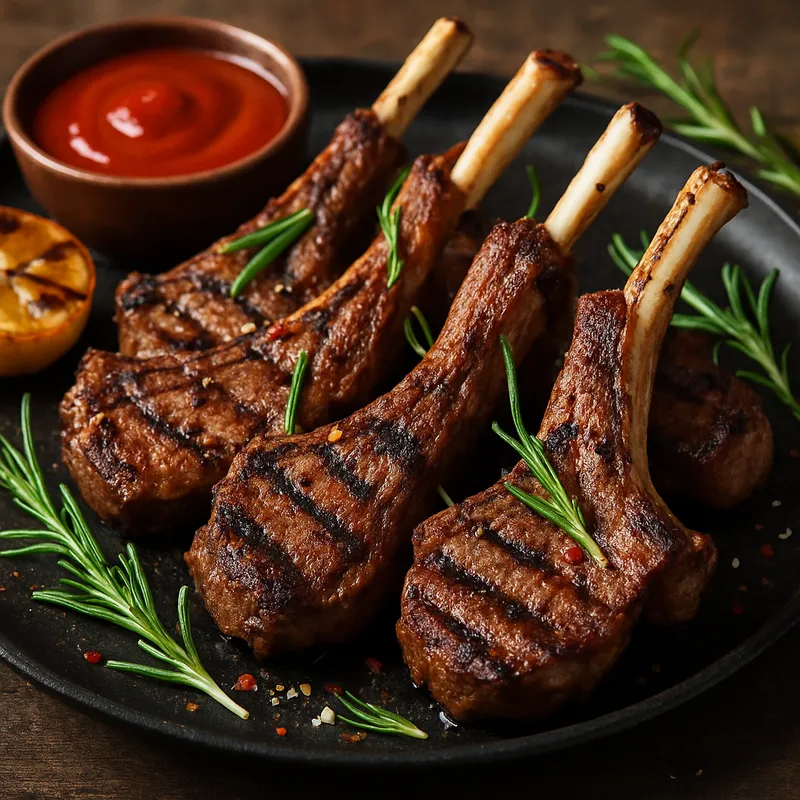 Gegrillte Lammrippchen