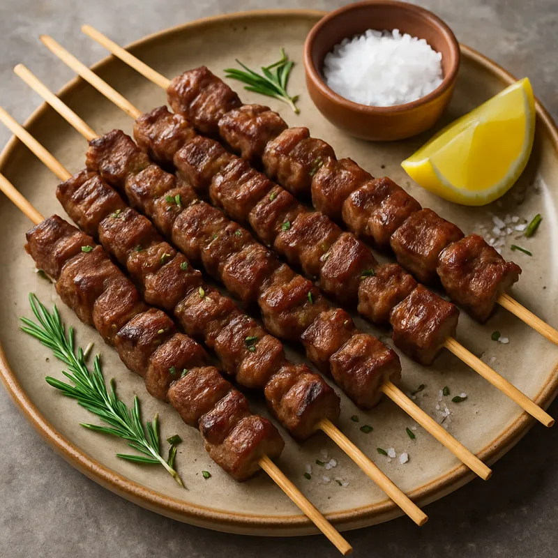 Gegrillte Lammspieße (Arrosticini)