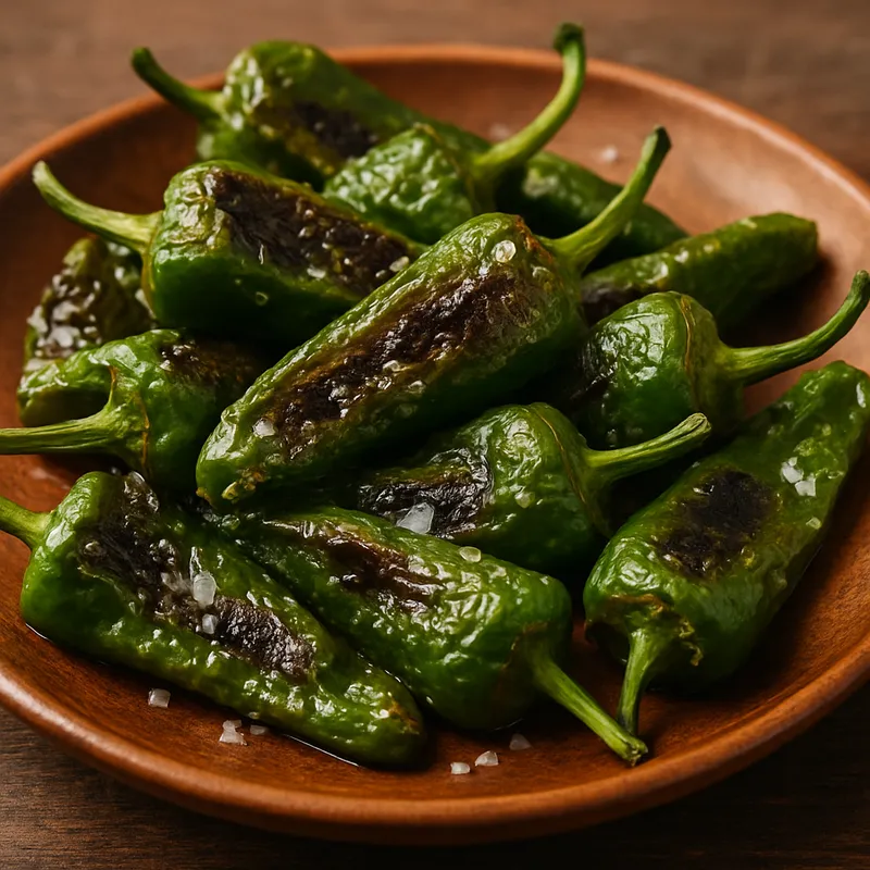 Gegrillte Pimientos de Padrón