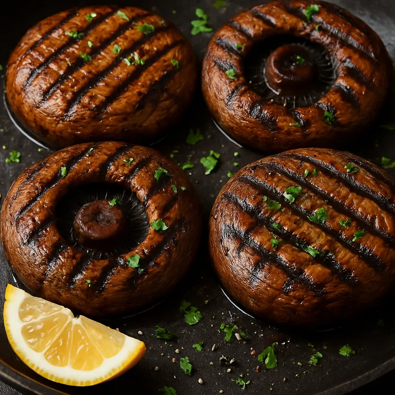 Gegrillte Portobello-Pilze