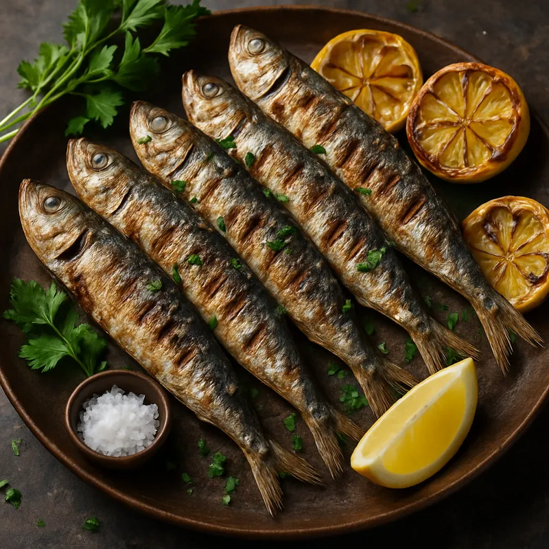 Gegrillte Sardinen