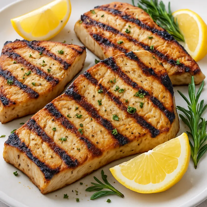 Gegrillte Schwertfischsteaks