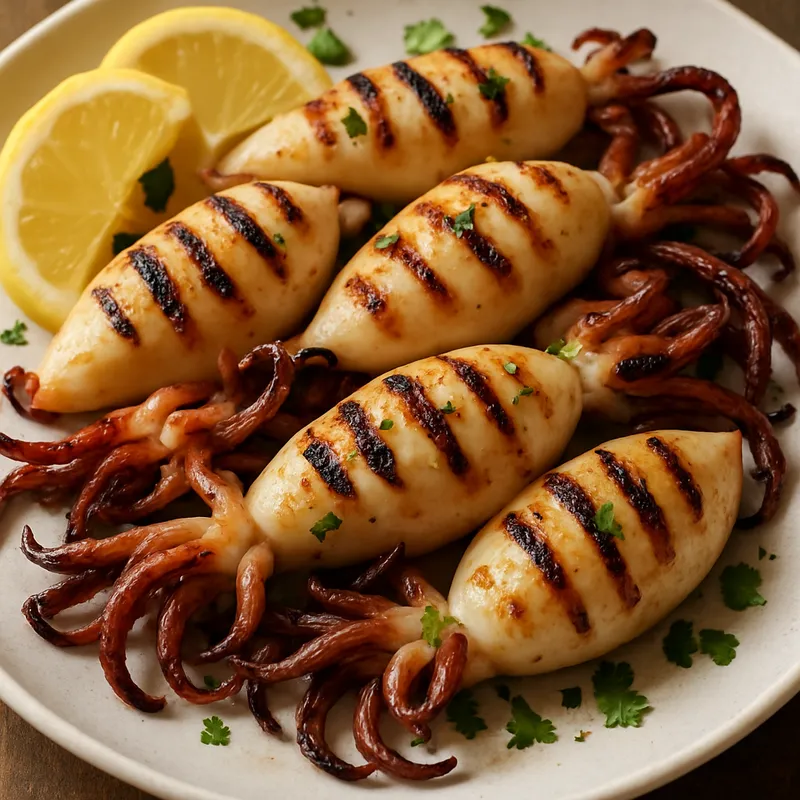 Gegrillter Calamari