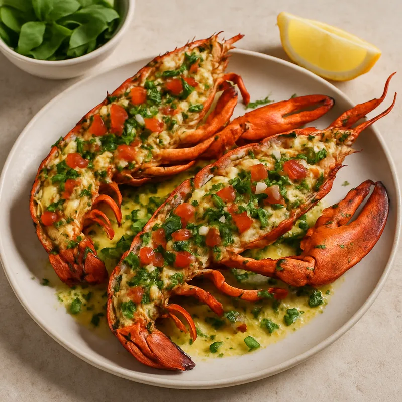 Gegrillter Hummer auf Italienische Art