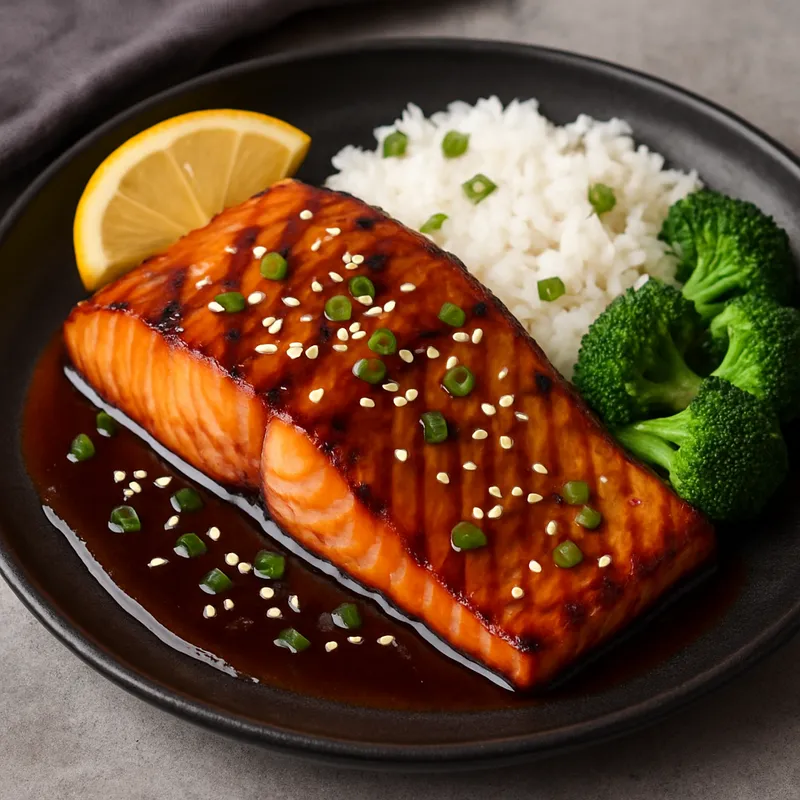 Gegrillter Lachs Teriyaki