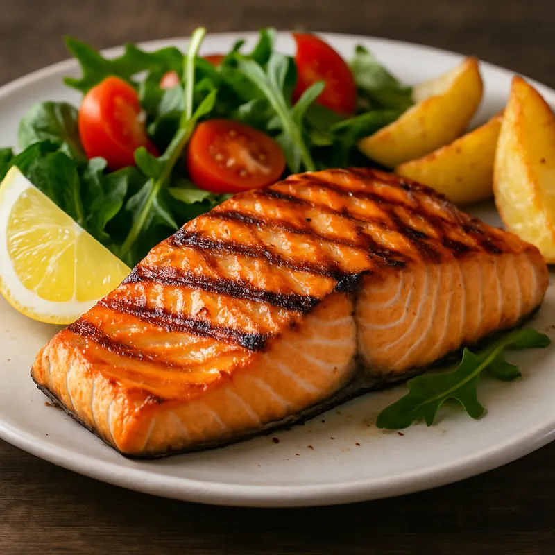 Gegrillter Lachs