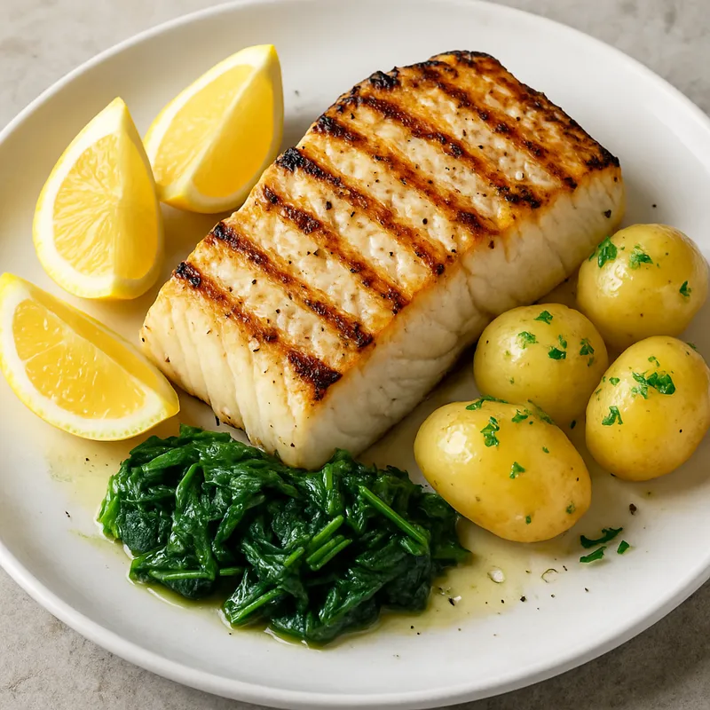 Gegrillter Salzkabeljau