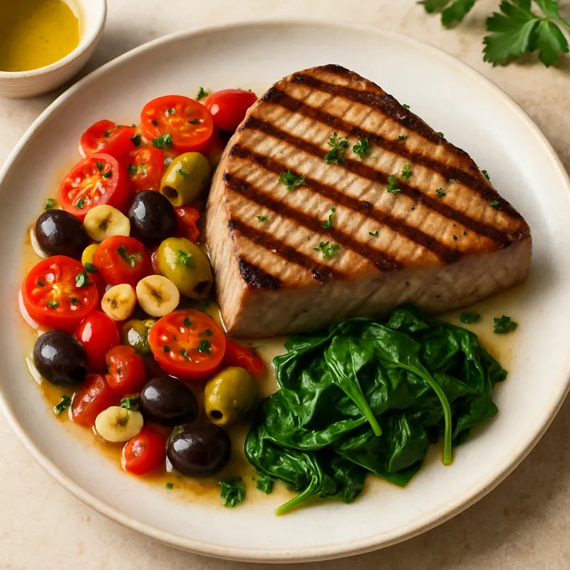 Gegrillter Thunfisch auf italienische Art