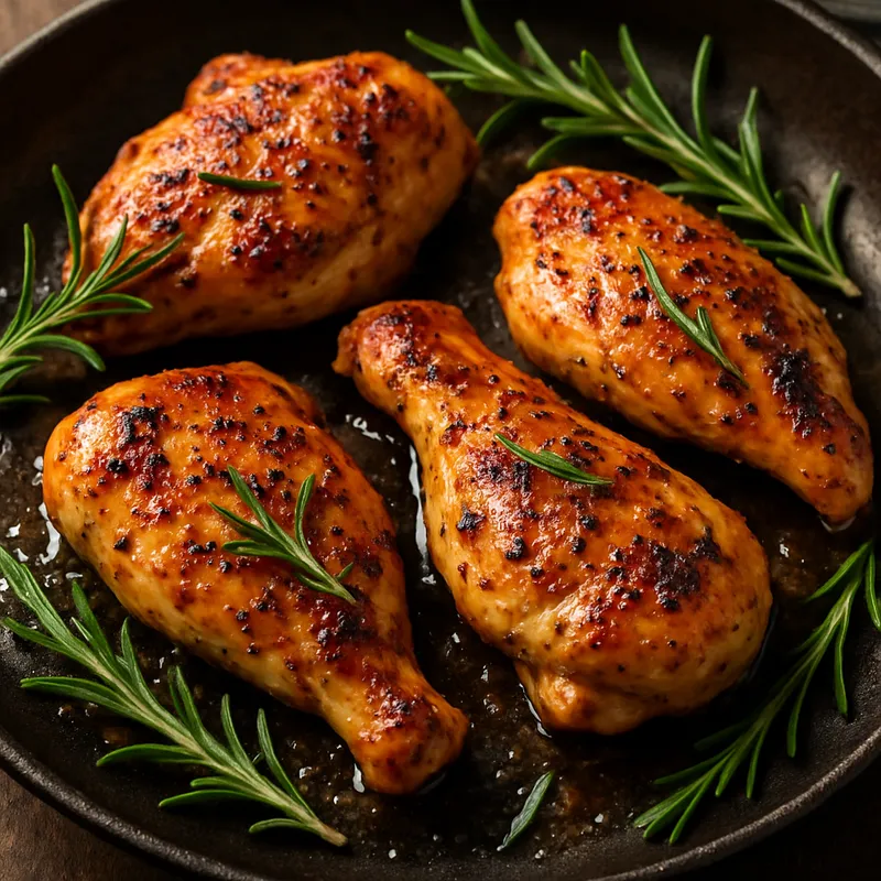 Gegrilltes Hähnchen mit Rosmarin
