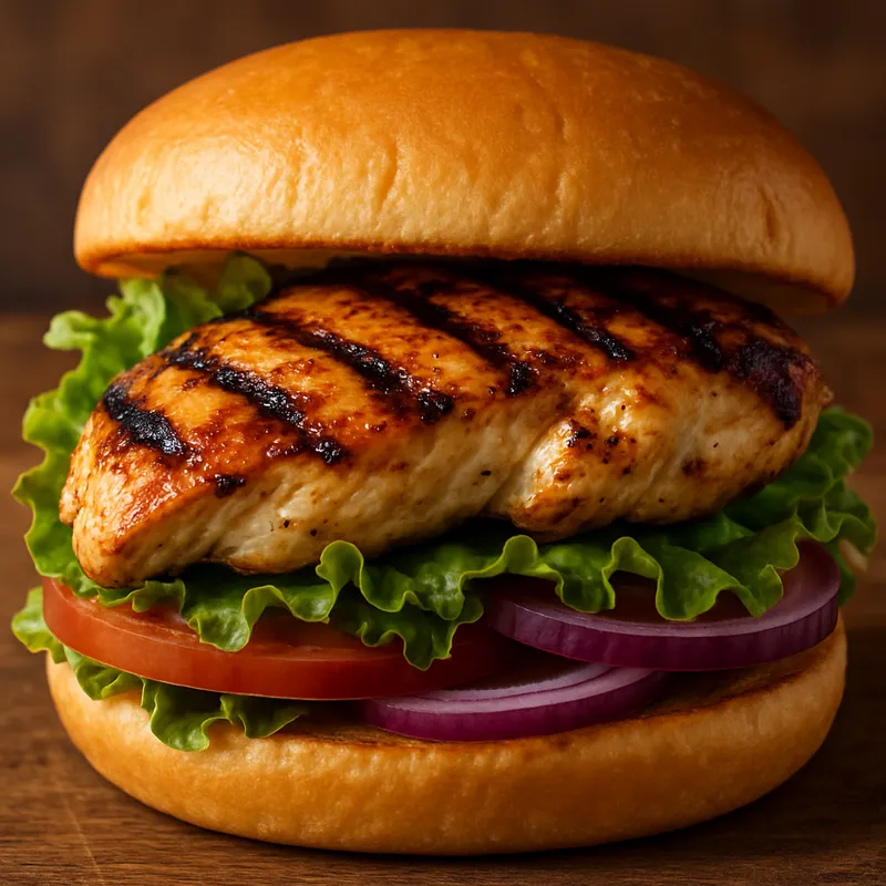 Gegrilltes Hähnchensandwich
