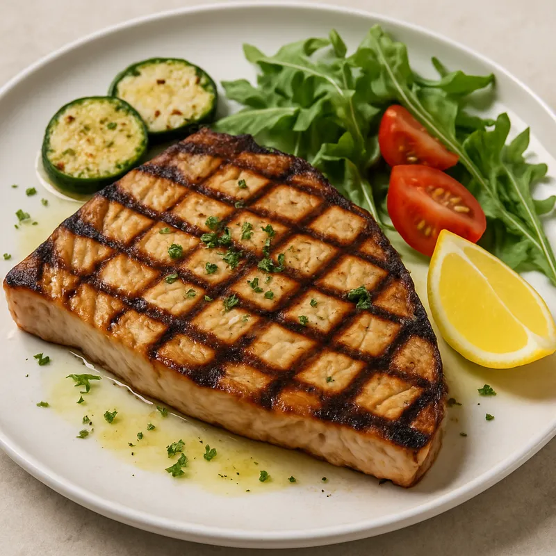 Gegrilltes Schwertfischsteak