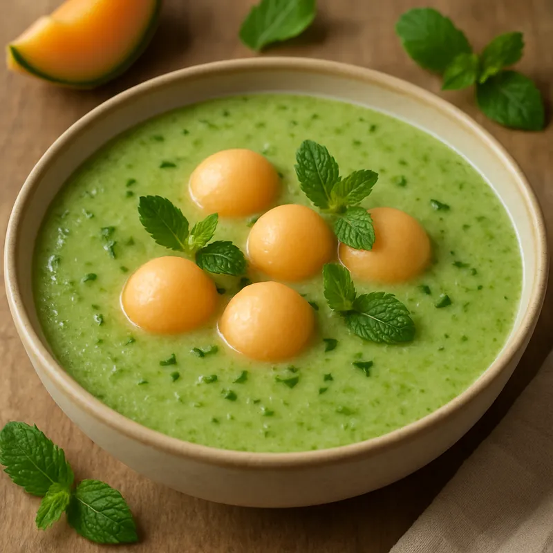Gekühlte Melonensuppe