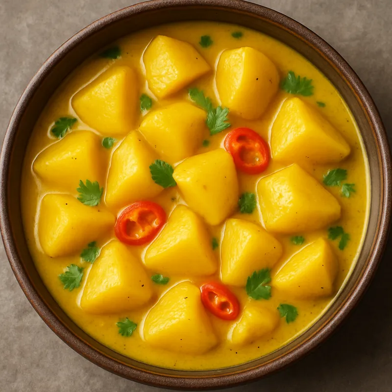 Gelbes Curry mit Kartoffeln