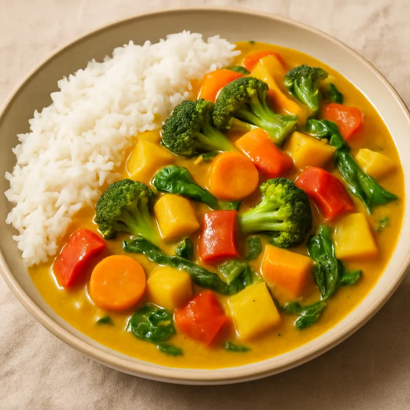 Gemüse-Curry mit Reis