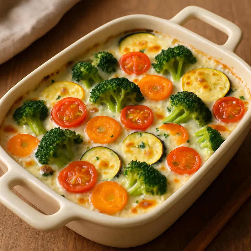 Gemüsegratin mit Béchamelsoße