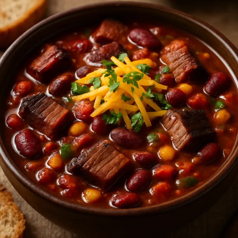 Geräuchertes Brisket-Chili