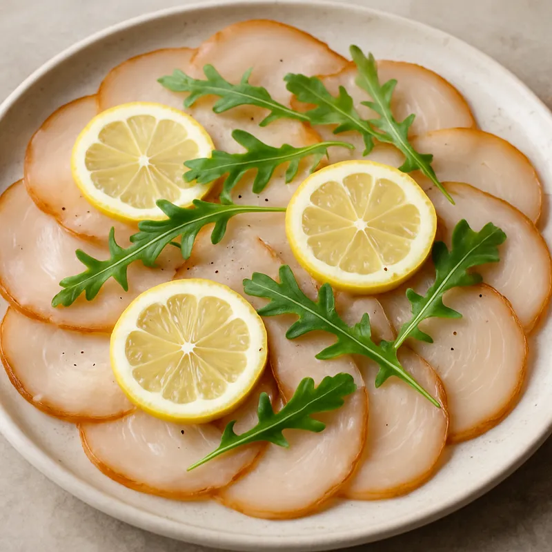 Geräuchertes Schwertfisch-Carpaccio