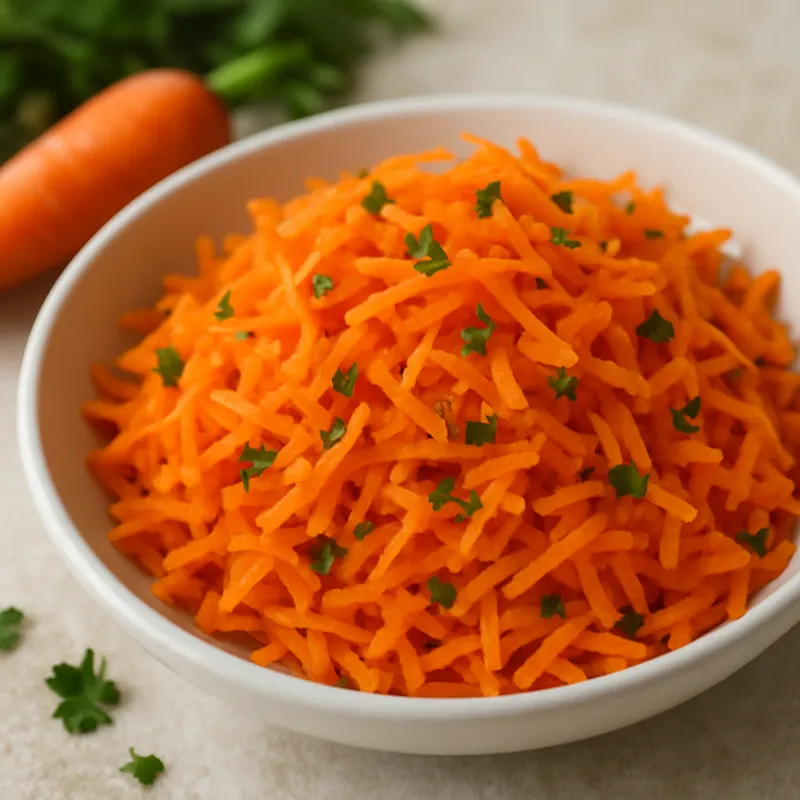 Geraspelter Karottensalat